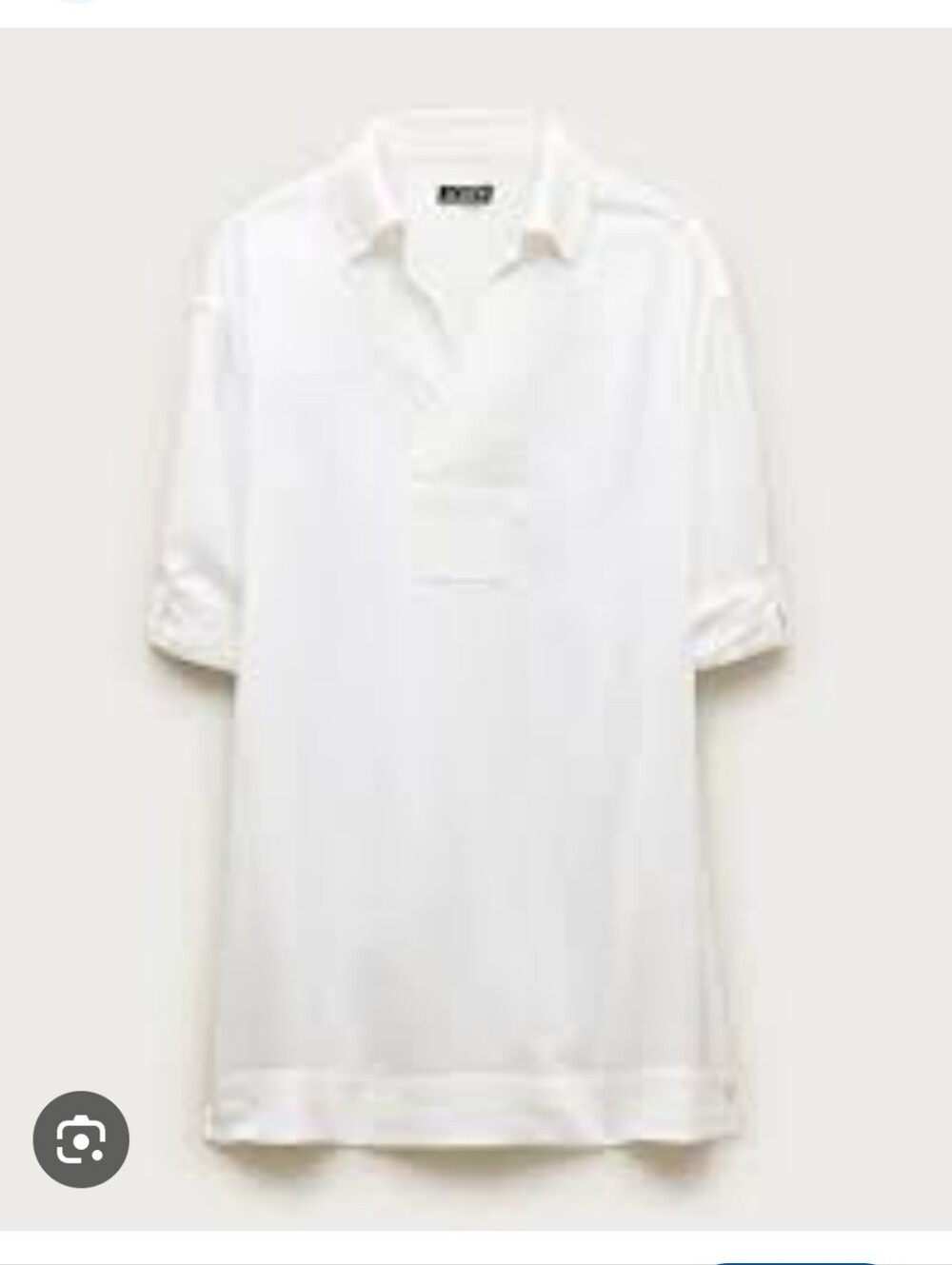 J. Crew Womens White V-Neck Popover Dress Sz Med Linen
